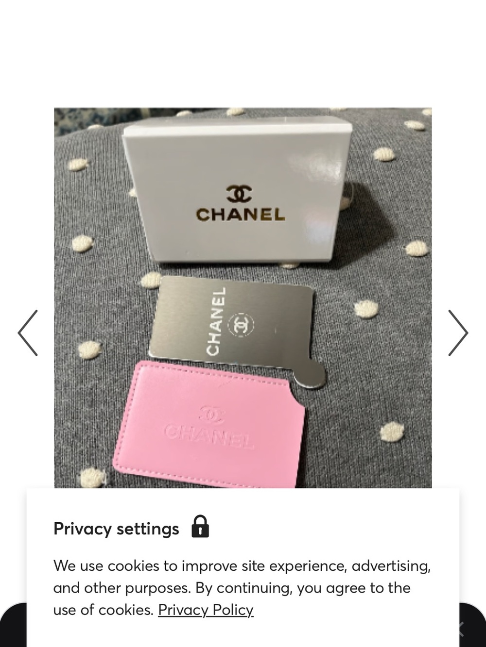 CHANEL Pink Leather Card & Mirror - Picture 8 of 12